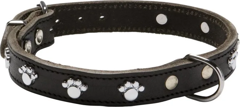 Halsband Soft Met Voetjes - Hondenhalsband - 40x1.6 cm by Adori in Donkerbruin – product photo