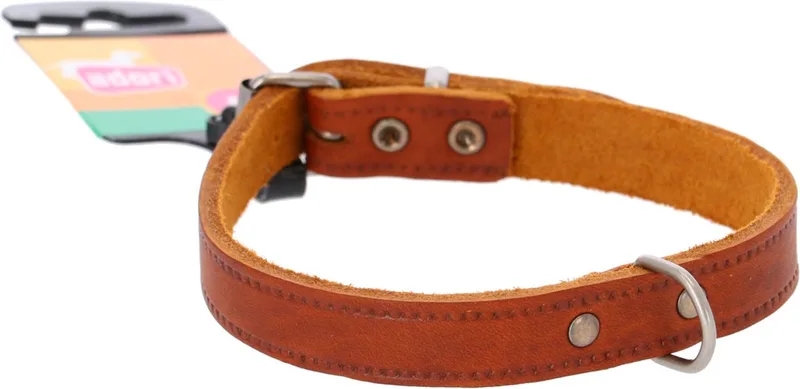 Halsband Vetleder Met Print - Hondenhalsband - 45x1.8 cm von Adori in Cognac – Produktfoto