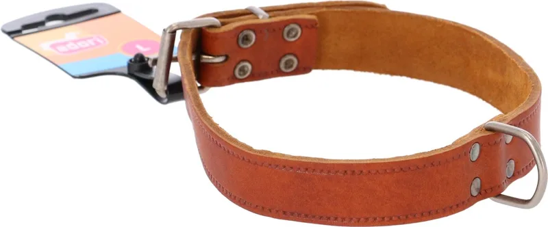 Halsband Vetleder Met Print - Hondenhalsband - 55x2.5 cm de Adori en Cognac – photo produit