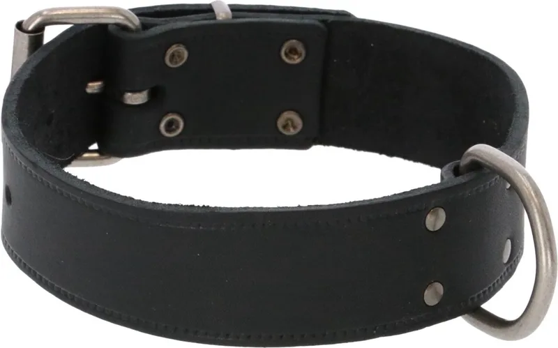 Halsband Vetleder Met Print - Hondenhalsband - 55x4 cm de Adori en Noir – photo produit