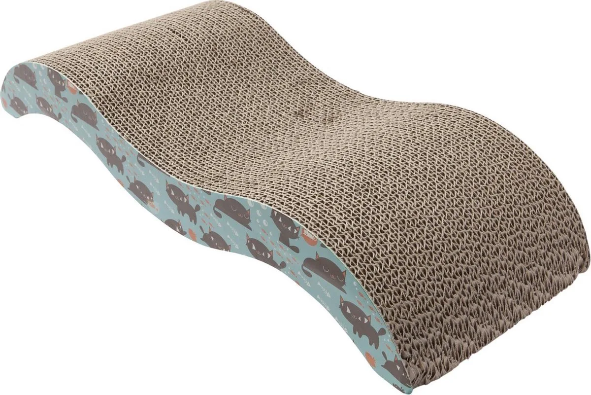 Kartonnenkrabplank Flow - Krabpalen - 50x20x8 cm by Adori in Brown – product photo