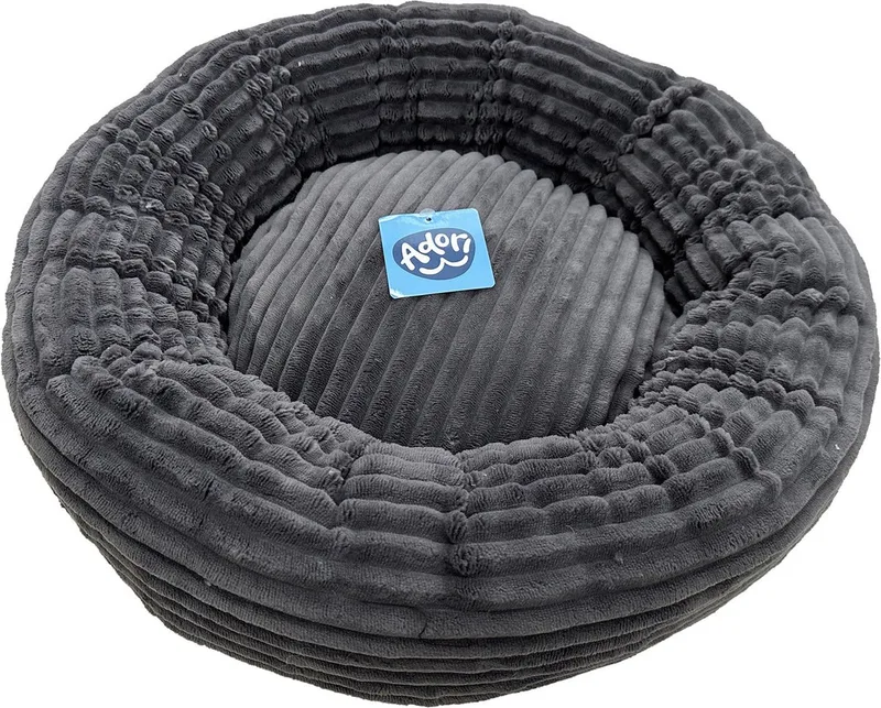 Kattenmand Donut Saar Ø50 cm - Kattenmand von Adori in Anthrazit – Produktfoto