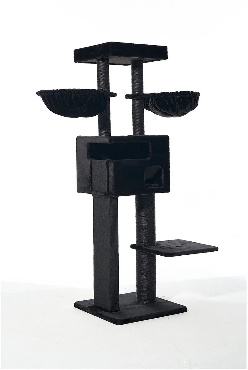 Krabmeubel Aspen - Krabpaal - 60x60x185 cm de Adori en Noir – photo produit