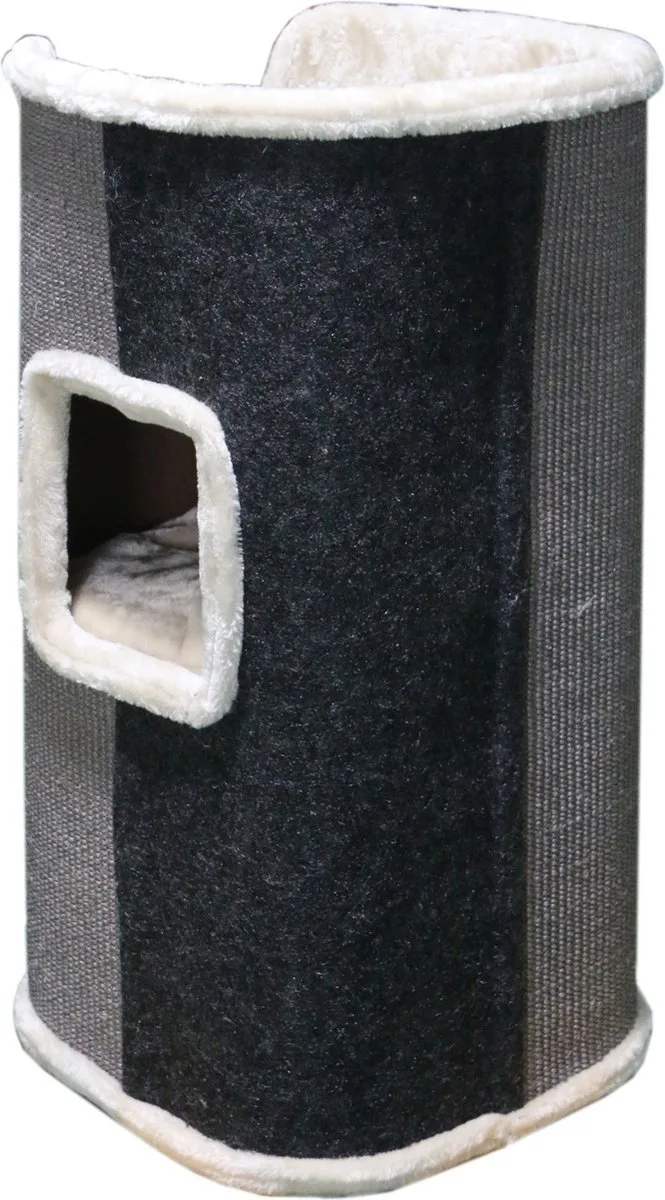 Krabton Javana - Krabpalen - Ø40x75 cm Wit Zwart by Adori in Grey – product photo