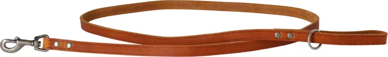 Looplijn Vetleder Met Print - Hondenriem - 180x1.8 cm M/L de Adori en Cognac – photo produit