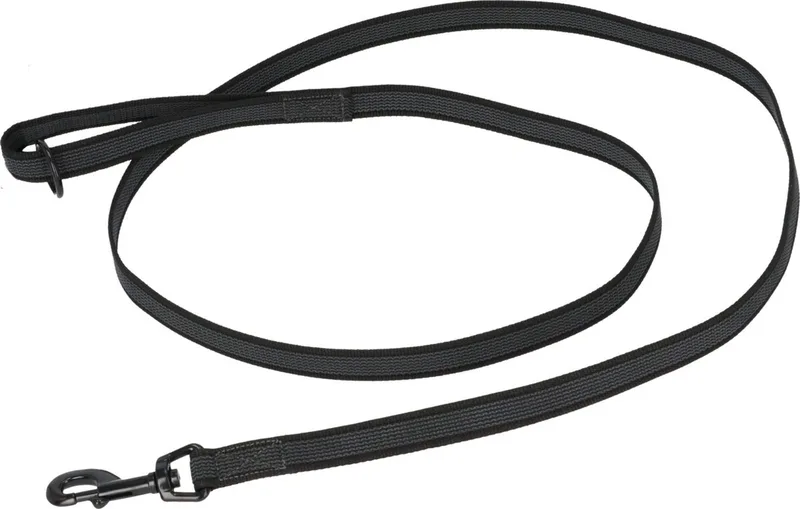 Nylon Anti-Sliplijn Met Handvat - Hondenriem - 180x2 cm L fra Adori i Sort – produktbillede