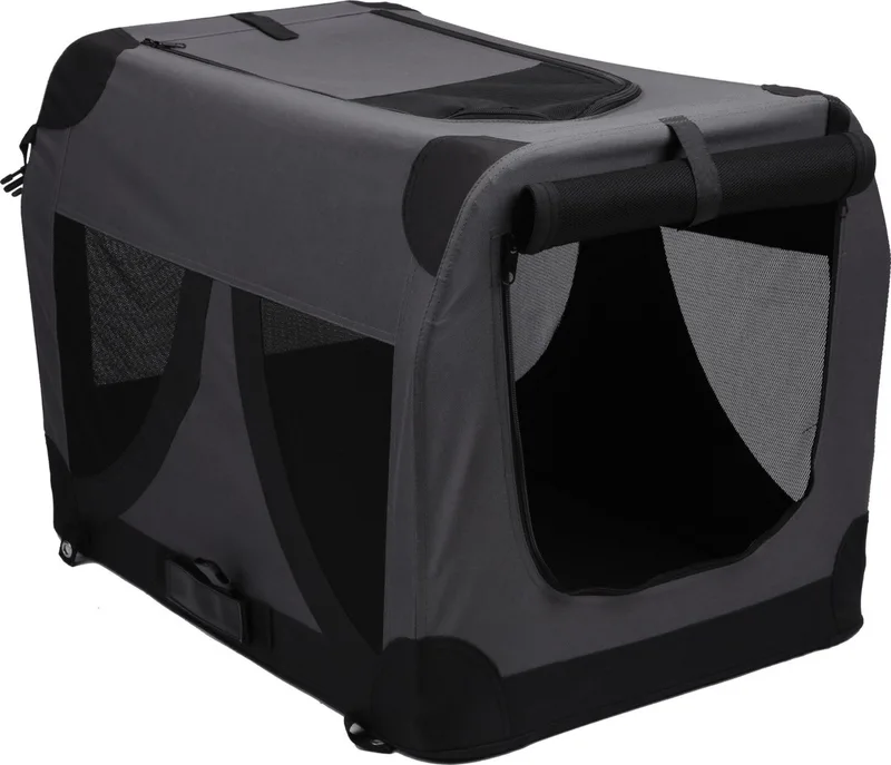 Reis Bench - Hondenbench - 51x33x33 cm von Adori in Schwarz – Produktfoto