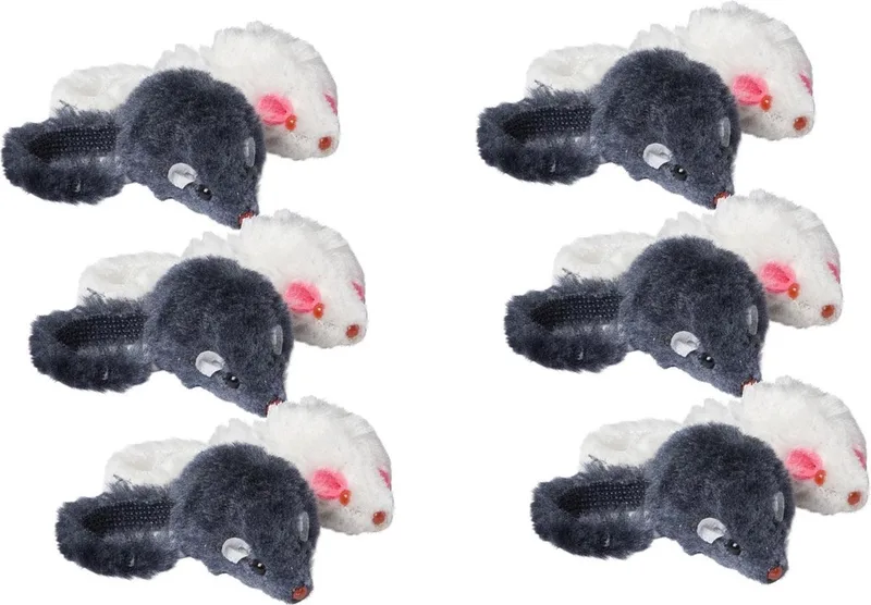 Speelmuis Klein Met Catnip - Kattenspeelgoed - 6 x per stuk by Adori in Assorti – product photo