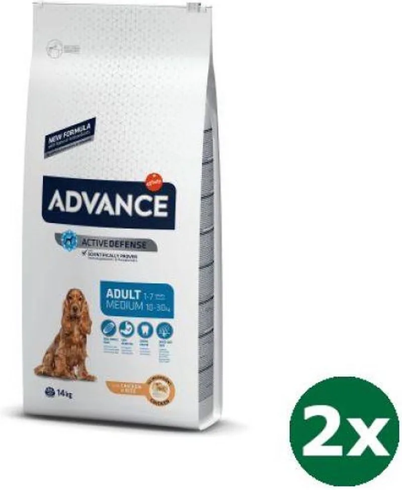 2x14 kg Advance adult medium hondenvoer by Advance – product photo