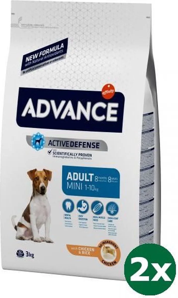 2x3 kg Advance mini adult hondenvoer von Advance – Produktfoto