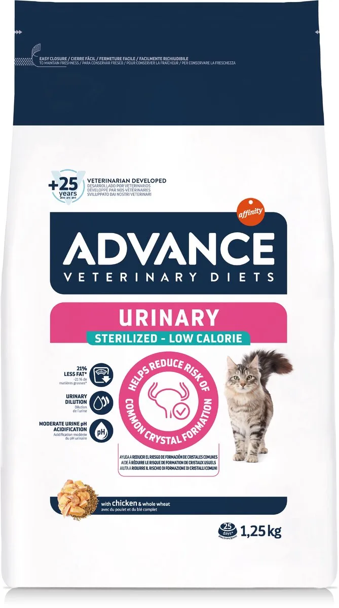 Cat - Urinary - Sterilized - Low Calorie - Kattenvoer - 1,25 kg by Advance – product photo