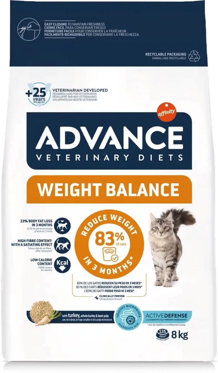 Cat Weight Balance Kattenvoer van Advance – productfoto