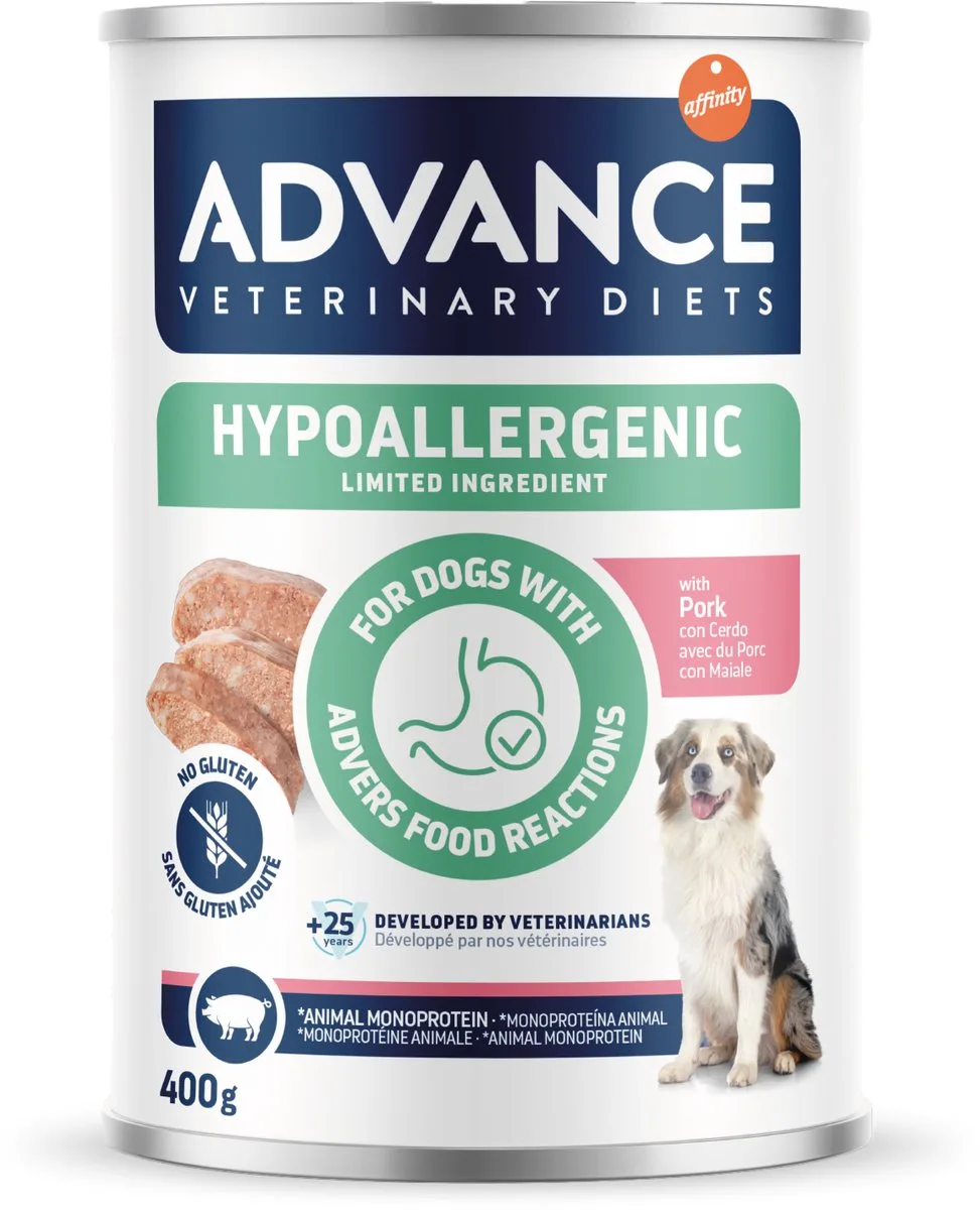 dog hypoallergenic pork - 6x400 gr von Advance – Produktfoto