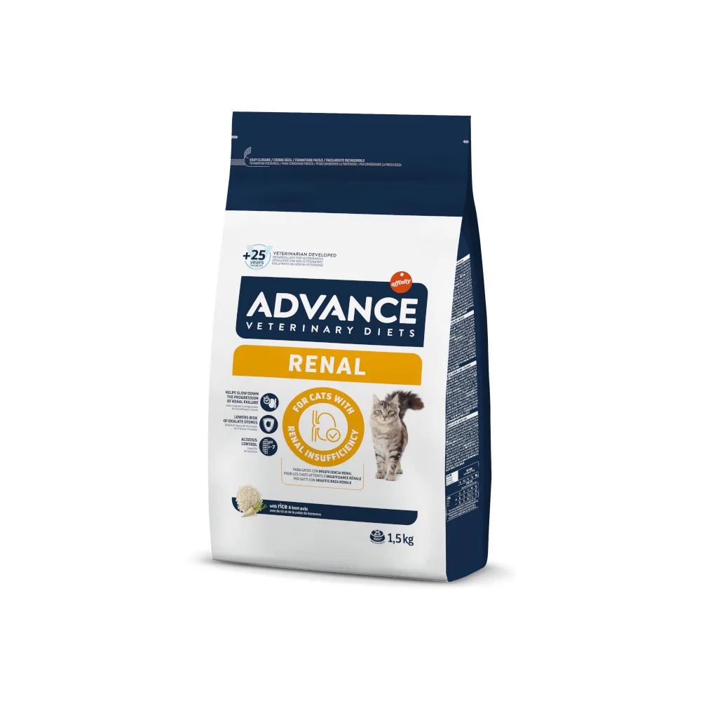 Droogvoer voor katten ter ondersteuning van de nieren 1,5 Kg fra Advance – produktbillede
