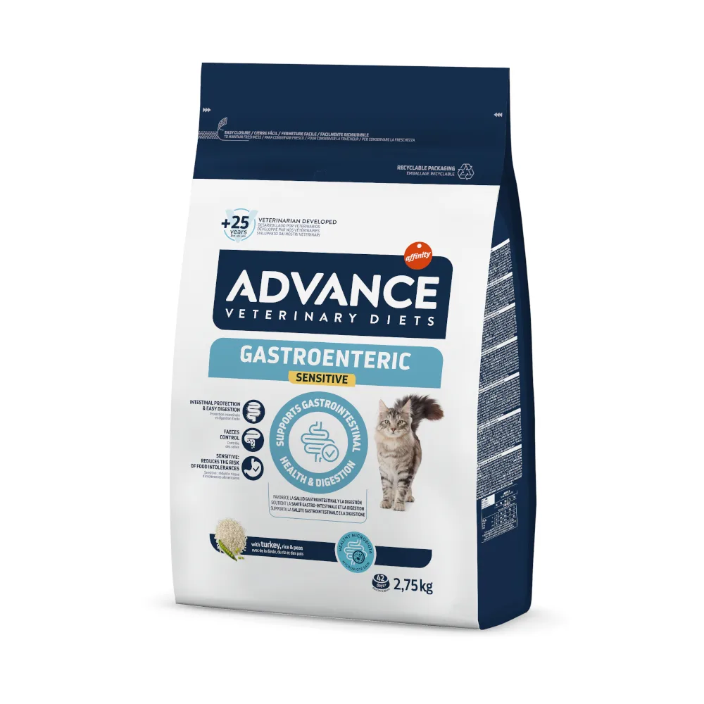 Magen-Darm-empfindliches Truthahnfutter für Katzen 2,75 KG von Advance – Produktfoto