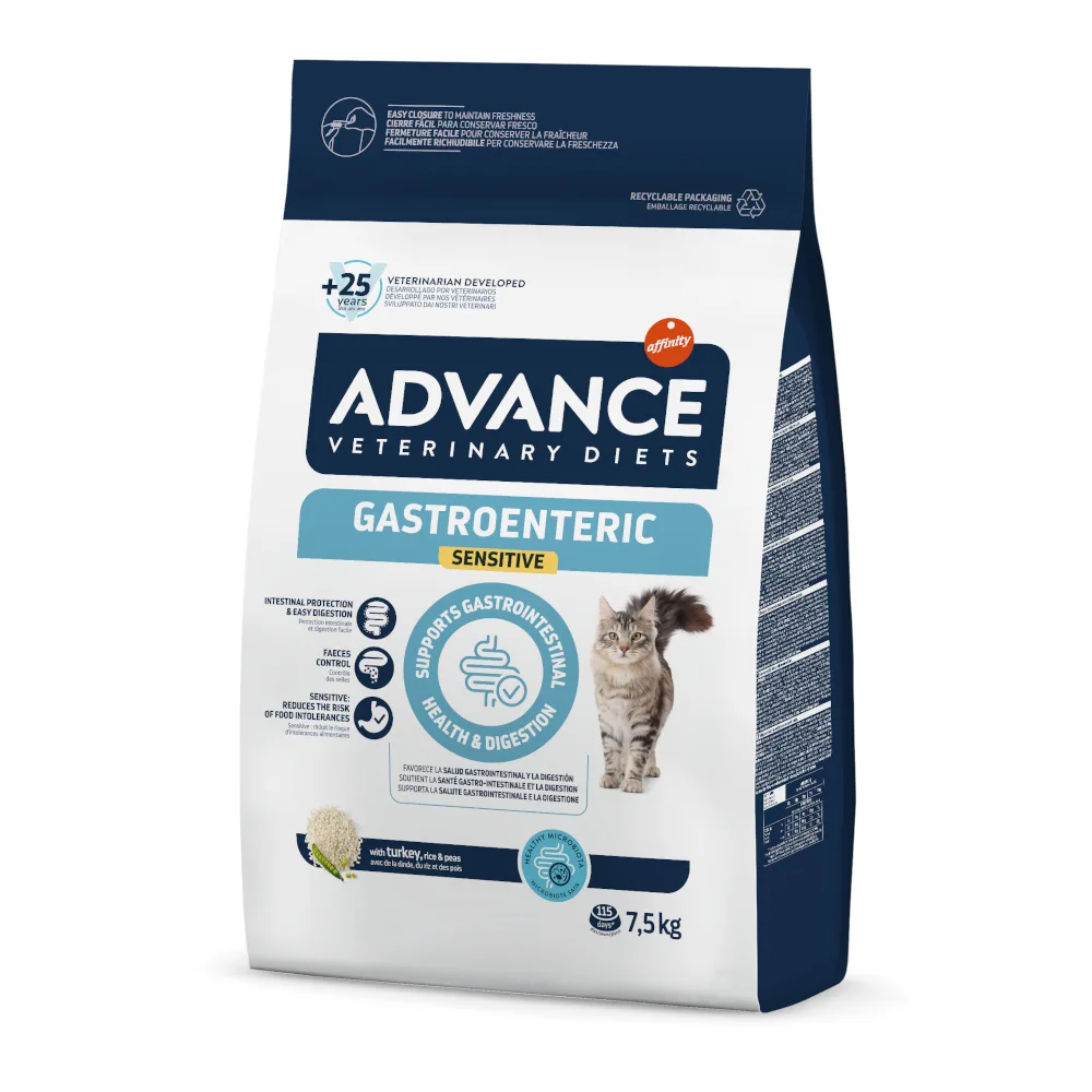 Gastroenteric Sensitive droogvoer met kalkoen voor katten 7,5 KG by Advance – product photo
