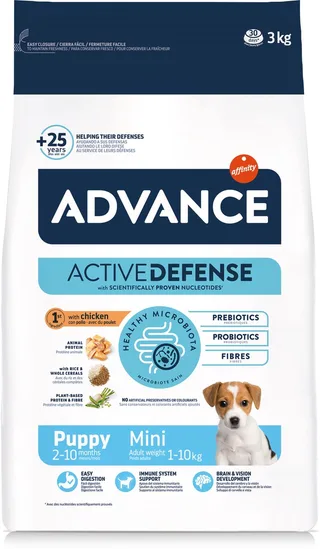 Hondenvoer Advance Puppy Protect Mini - Kip en Rijst - 3 kg, Licht Verteerbaar, Voor Kleine Rassen by Advance – product photo 1 of 2