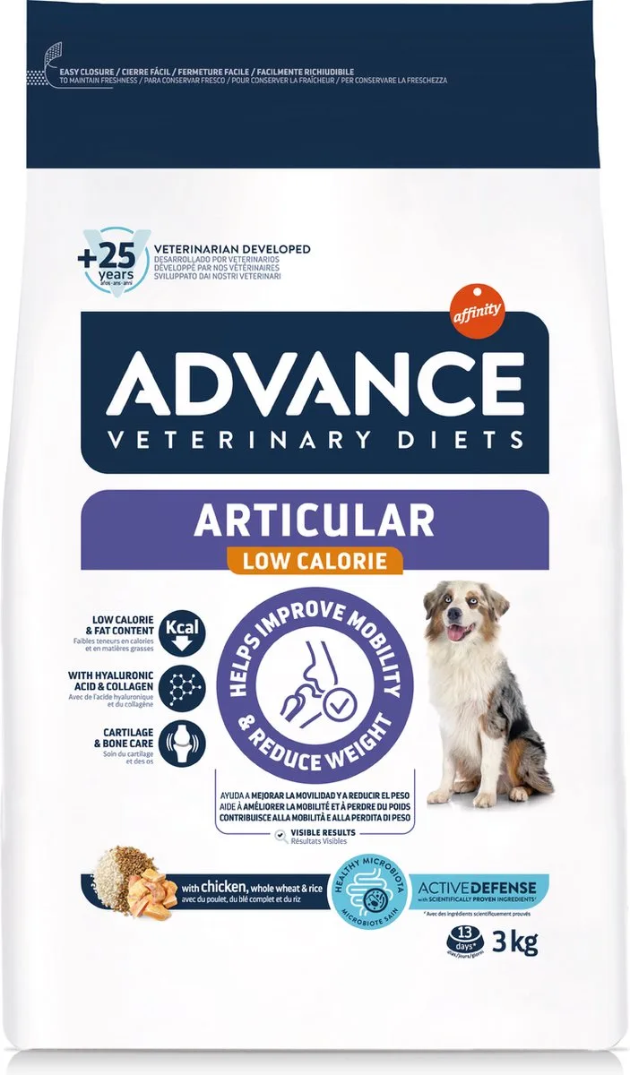 Hondenvoer Advance Veterinary Diet - Gewrichten - Minder Calorieën, 3kg by Advance – product photo