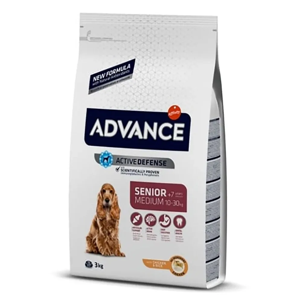 Medium Senior Huhn & Reis – Mittelgroße Hunde 3 Kg von Advance – Produktfoto