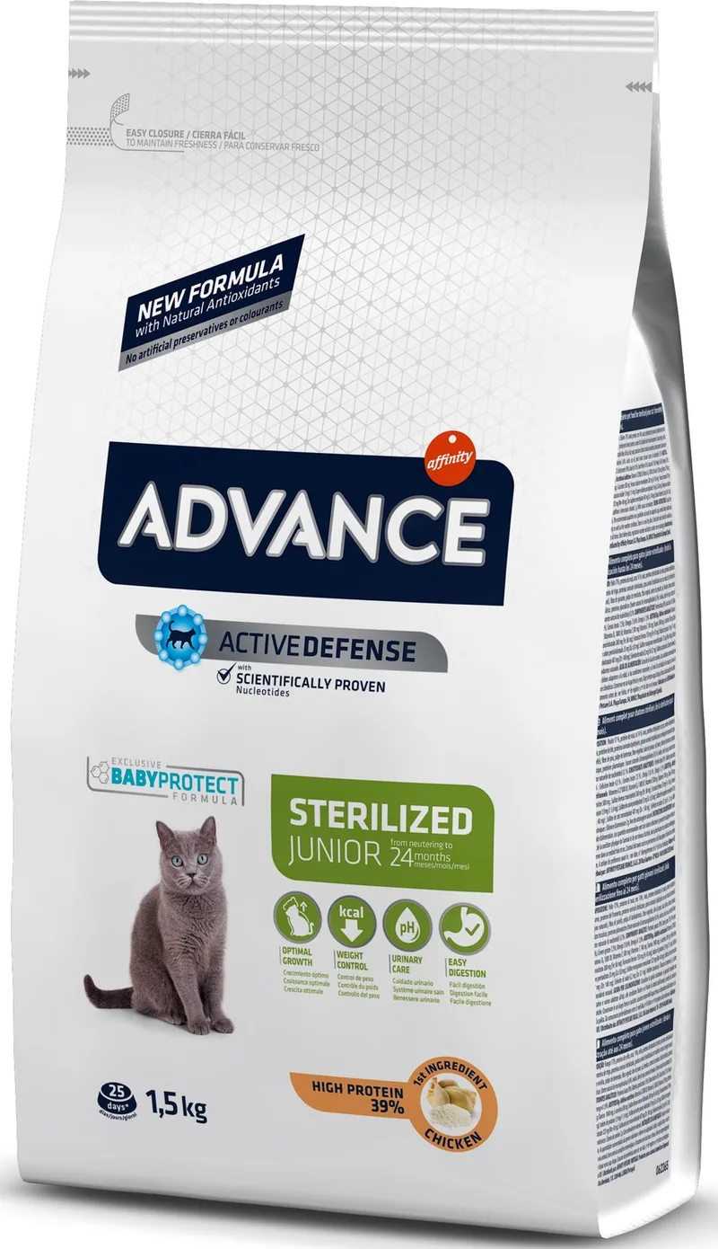 Junior Sterilized Chicken Kattenvoer van Advance – productfoto