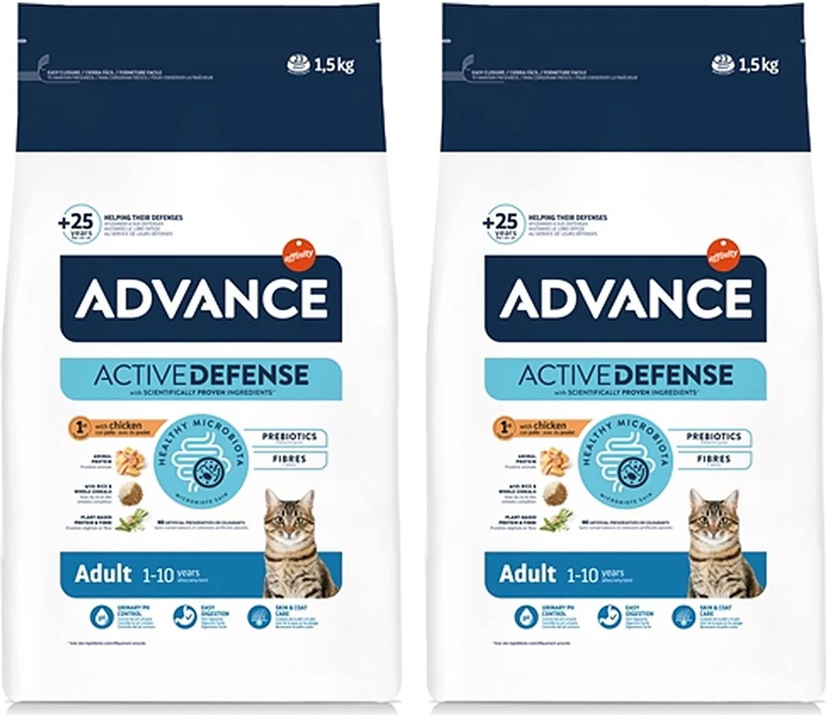 Kattenvoer - Kip Rijst 1.5kg - 2 stuks - Multipack van Advance – productfoto