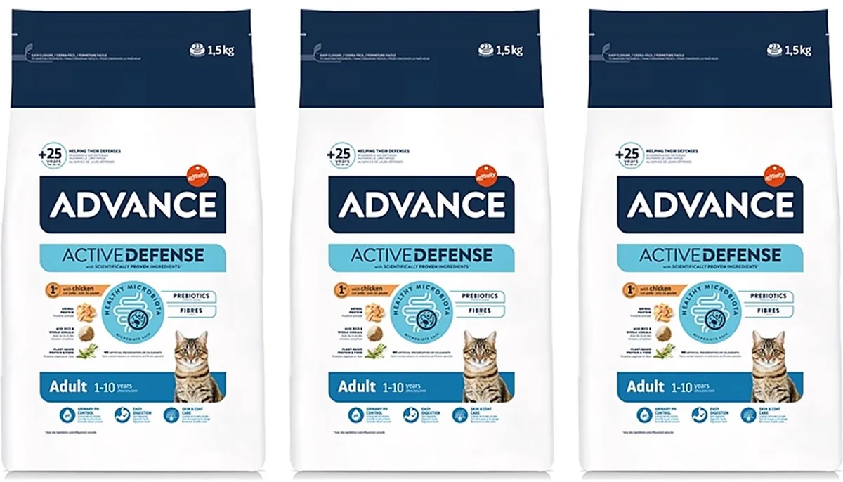Kattenvoer - Kip Rijst 1.5kg - 3 stuks - Multipack van Advance – productfoto