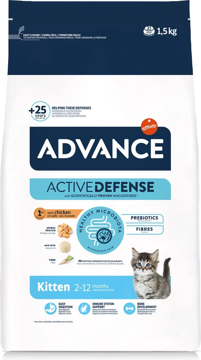 Kitten - Chicken/Rice - Kattenvoer - 1,5 kg de Advance – photo produit