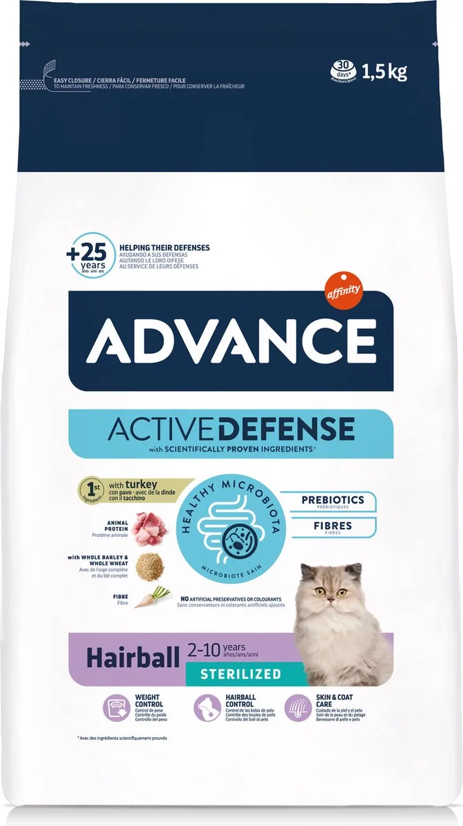 Sterilized Hairball - Kattenvoer - 1,5 kg van Advance – productfoto
