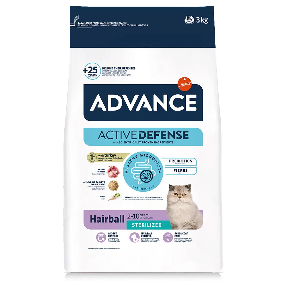 Sterilized Hairball Kattenvoer - 3 kg by Advance – product photo