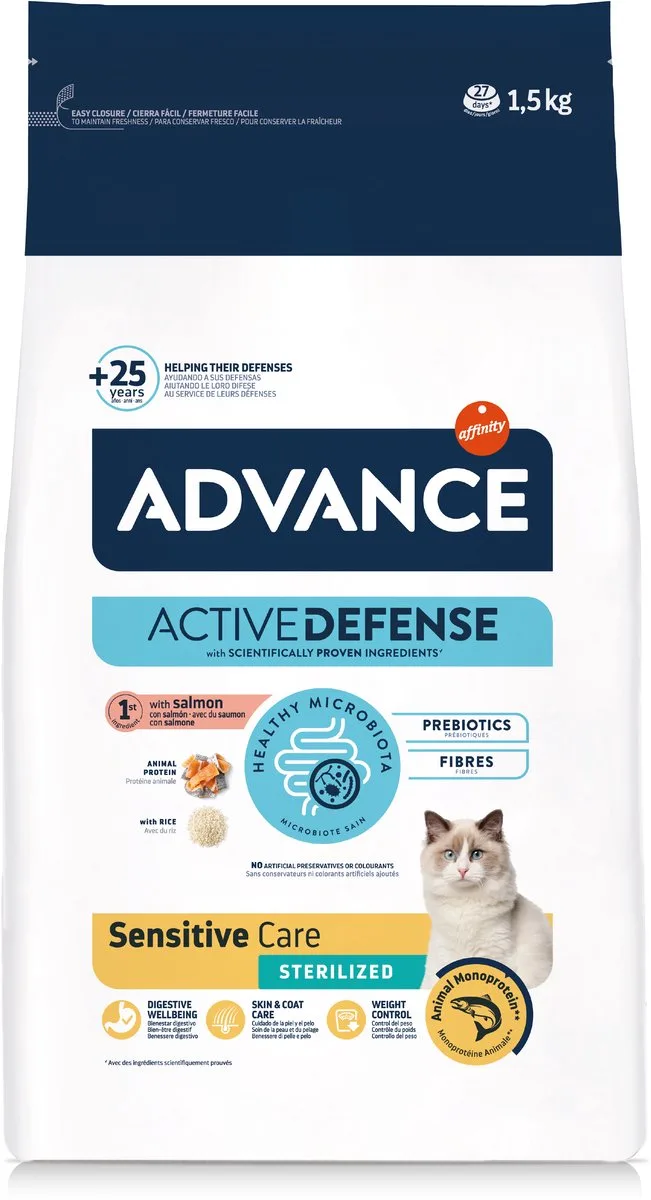 Sterilized Sensitive - Salmon - Kattenvoer - 1,5 kg van Advance – productfoto