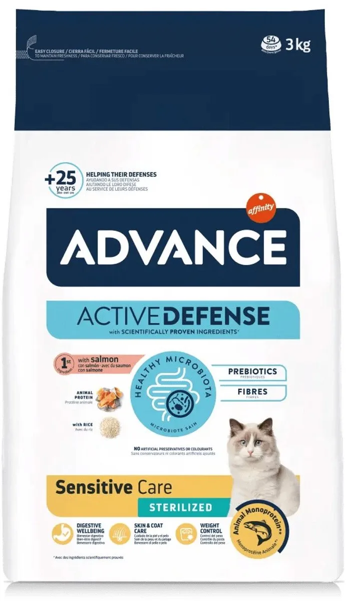 Sterilized Sensitive - Salmon - Kattenvoer - 3 kg van Advance – productfoto