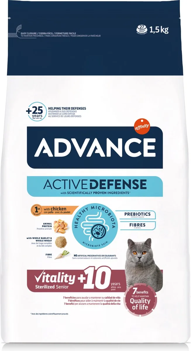 Sterilized Sensitive Senior 10+ Kattenvoer van Advance – productfoto