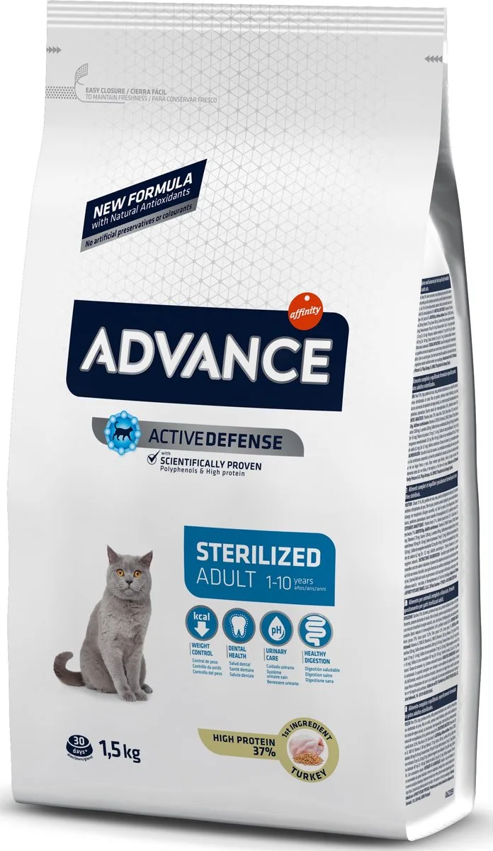 Sterilized Turkey Kattenvoer van Advance – productfoto