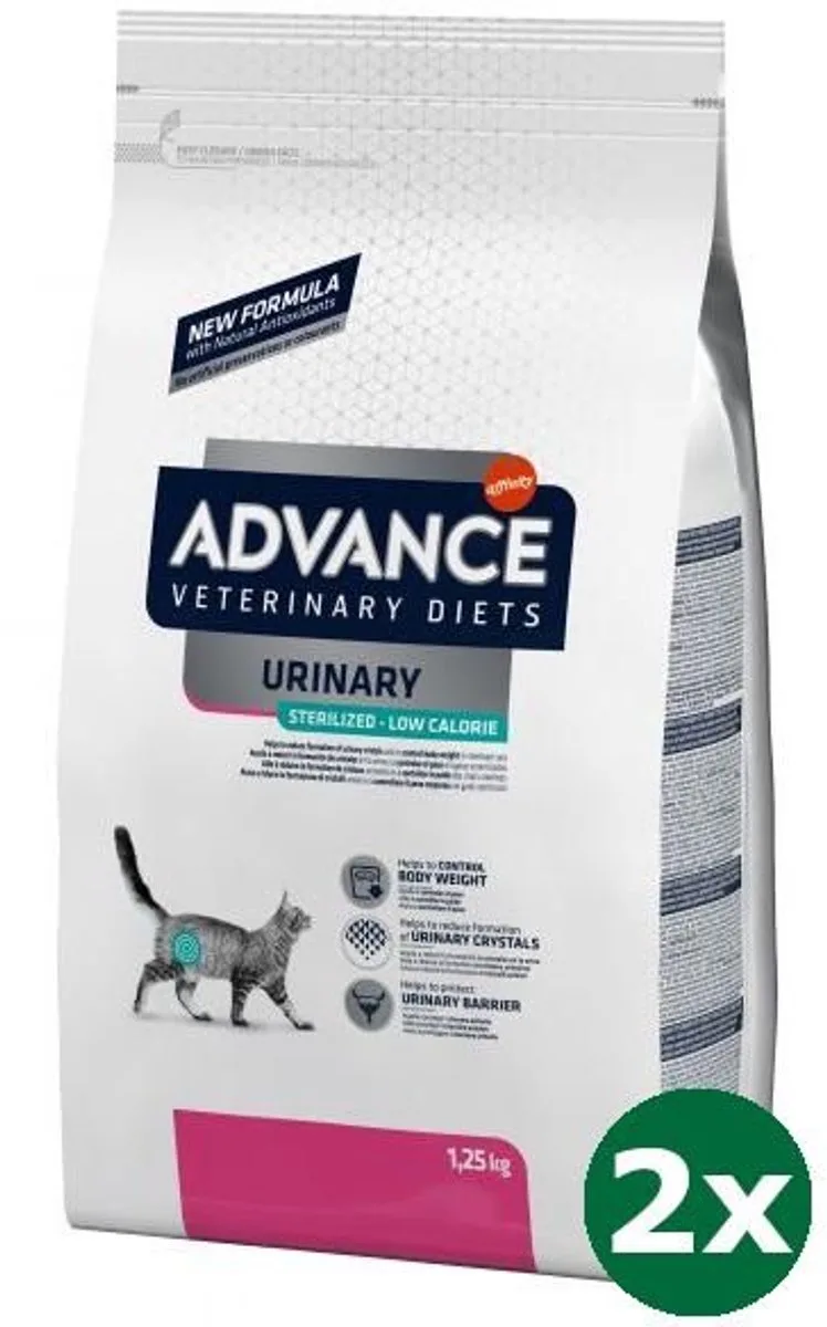 veterinary cat urinary sterilized kattenvoer 2x 1,25 kg by Advance – product photo
