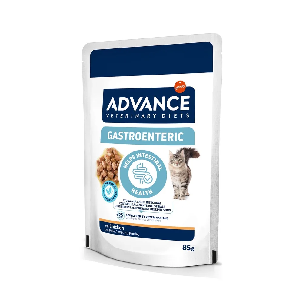 Veterinary Diets Gastroenteric natvoer voor katten 1x85 gr de Advance – photo produit