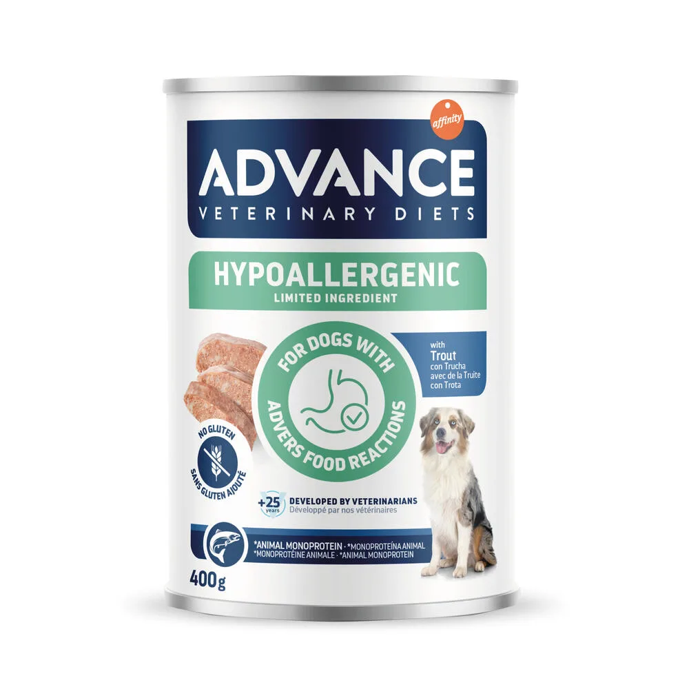 Veterinary Diets Limited Ingredient natvoer met forel voor honden 400 GR fra Advance – produktbillede