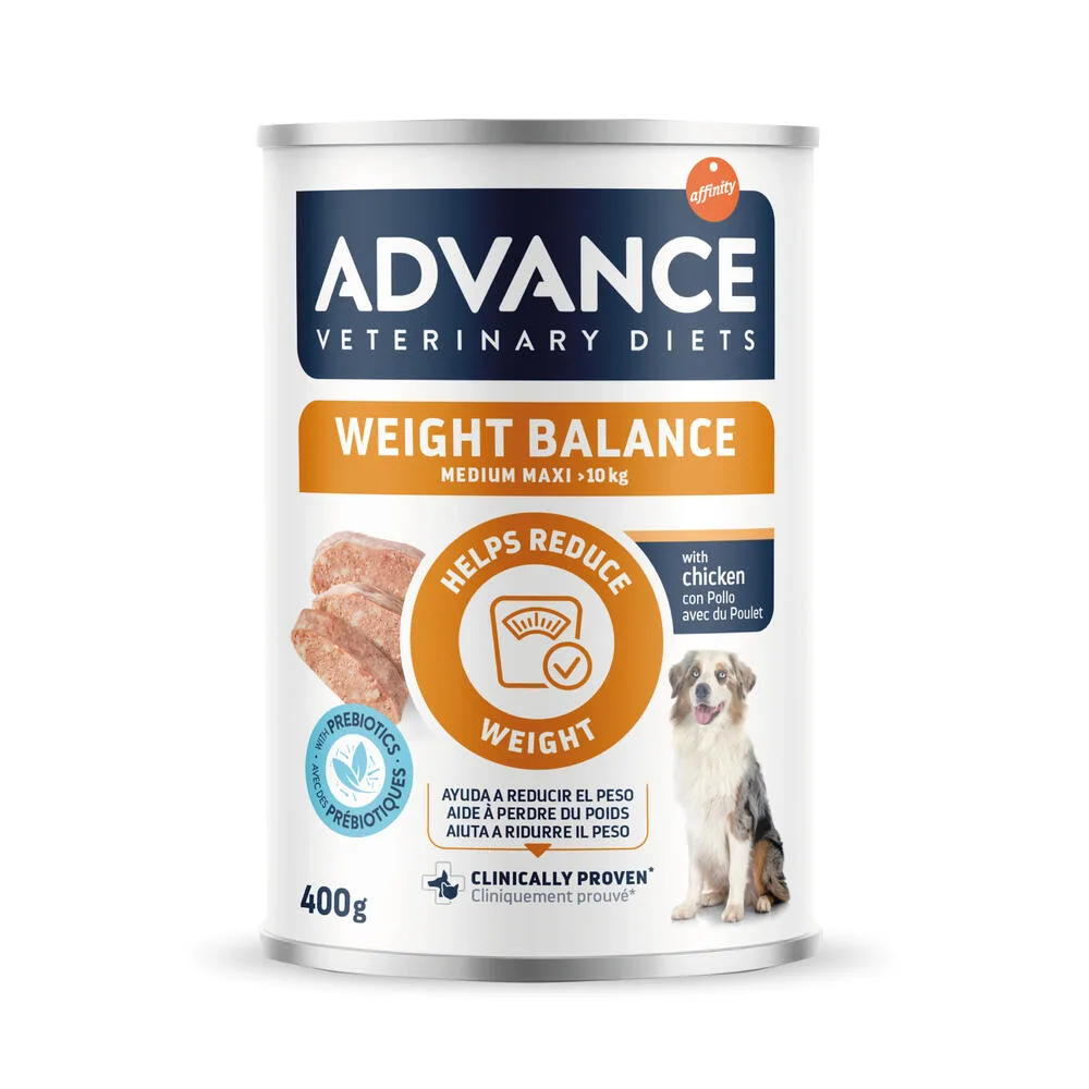 Veterinary Diets Weight Balance natvoer voor honden 400 GR van Advance – productfoto