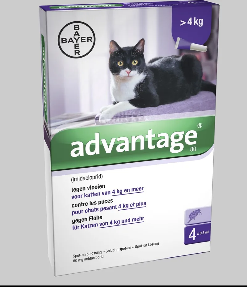 Advantage 80 Kat 4-8 kg 4 pipetten by Advantage – product photo