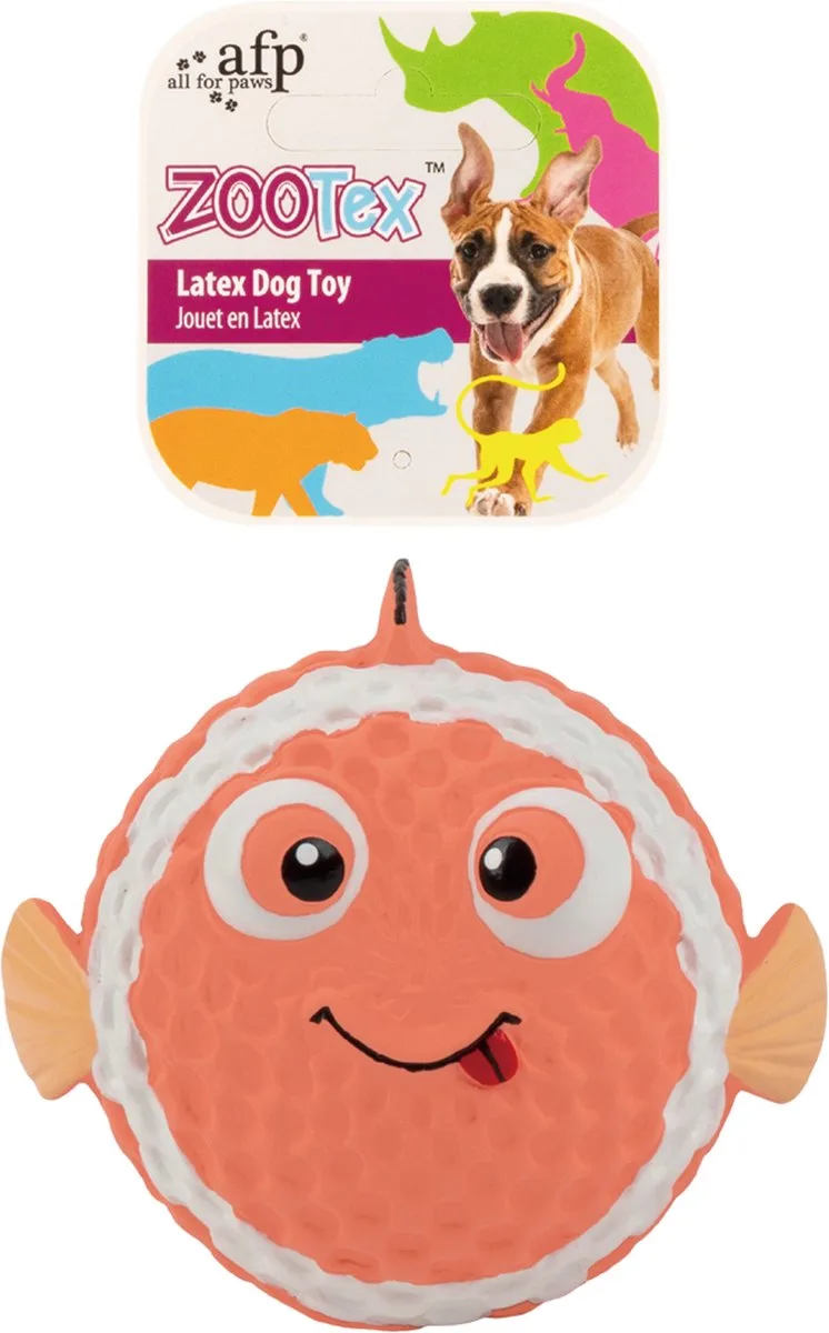 Bouncy Clown Fish - Hondenspeelgoed - Piepspeeltje - Latex - 7x9x9 cm fra AFP i Clownvis – produktbillede