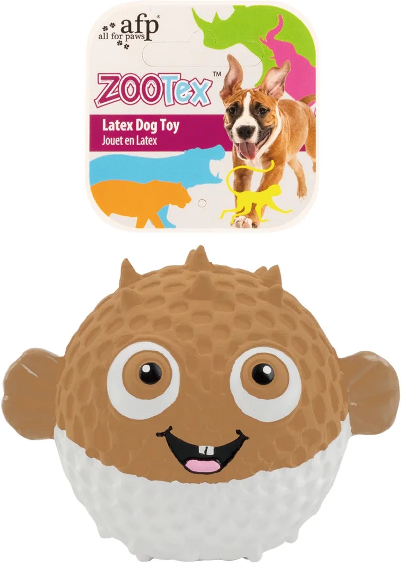 Bouncy Puffer - Hondenspeelgoed - Piepspeeltje - Latex - 8x9x9 cm de AFP en Kogelvis – photo produit