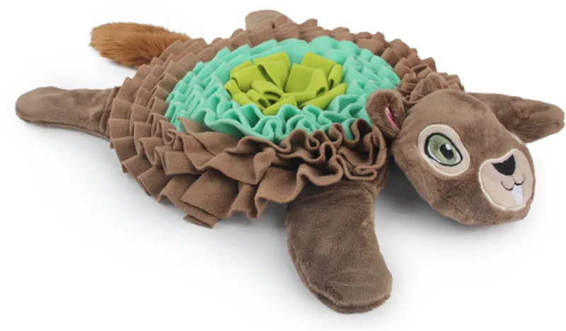 Dig It Treat Mat - Eekhoorn - Likmat Hond - Honden Snuffelmat - Honden Speelgoed de AFP en Marron – photo produit