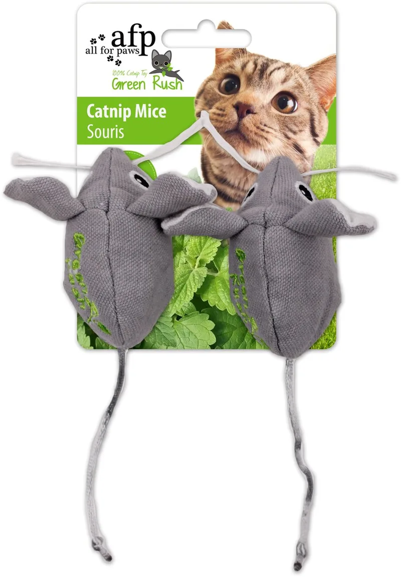 Green Rush Catnip Mice - 2 Pack - 12 g Catnip von AFP in Variërend – Produktfoto