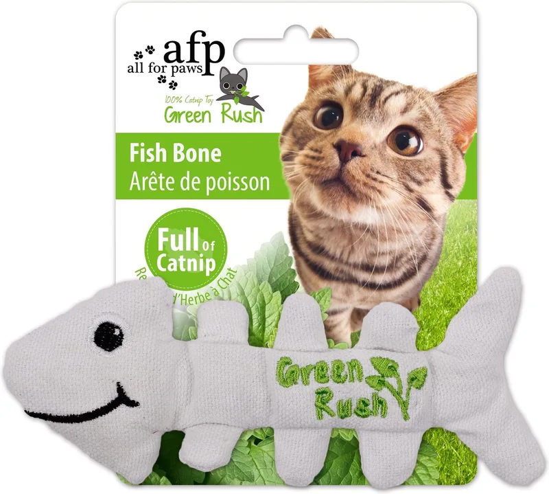 Green Rush Fish Bones - 12 g Catnip by AFP in Grey – product photo