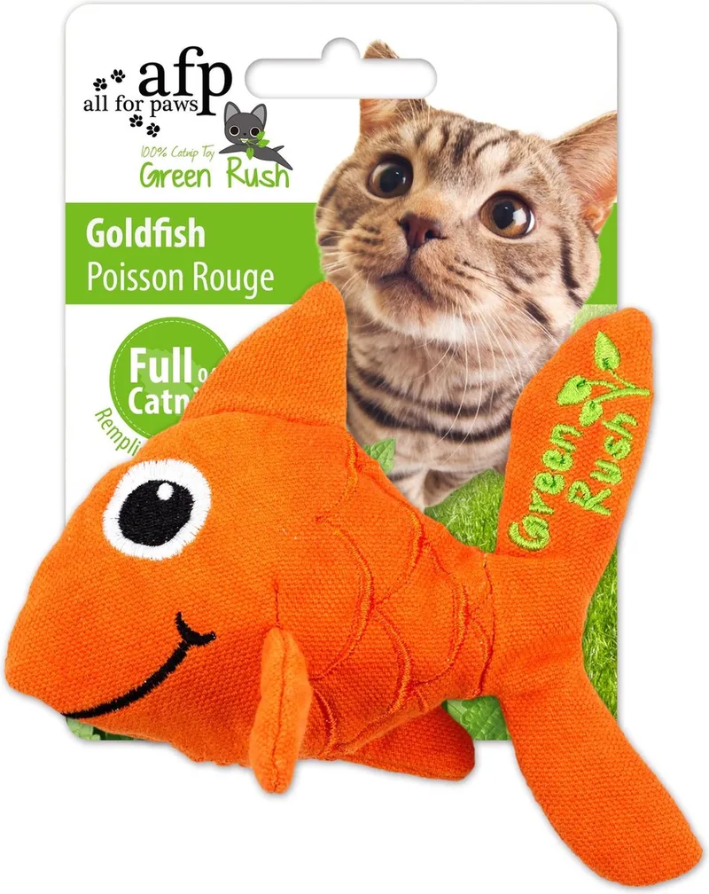 Green Rush Goldfish - 12 g Catnip by AFP in Variërend – product photo