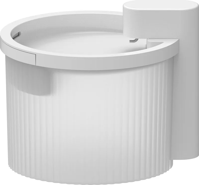 Lifestyle 4 Pets – 2,5 Liter - Draadloos fontein – Waterfontein – Drinkfontein – Drinkbak - Oplaadbaar – met Ingebouwde Filter – Sensor en Timer Modus - voor Honden en Katten by AFP in White – product photo
