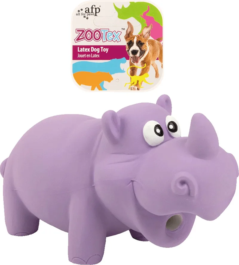 Reginald the Rhino - Hondenspeelgoed - ZooTex - Latex hondenspeeltje - Met knorgeluid - S - Nijlpaard von AFP in Neushoorn – Produktfoto