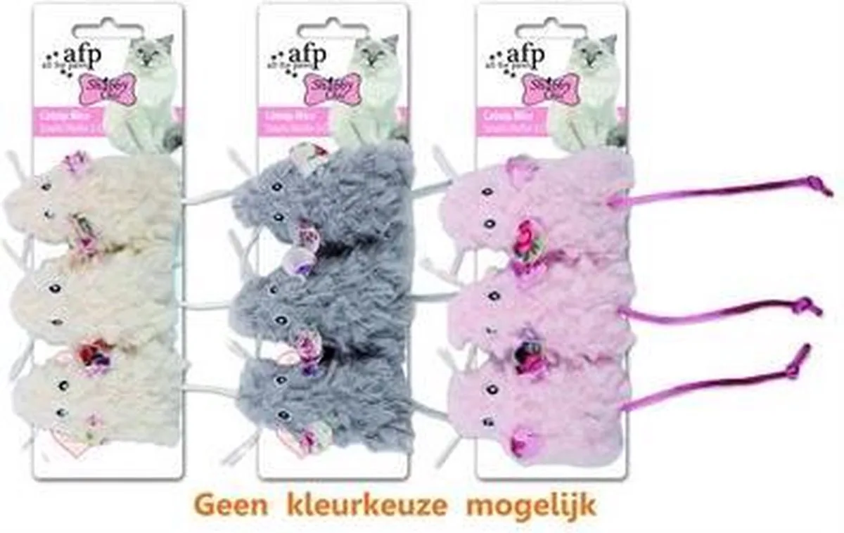Shabby Chic Catmice Mice - 3 pack de AFP en Variërend – photo produit
