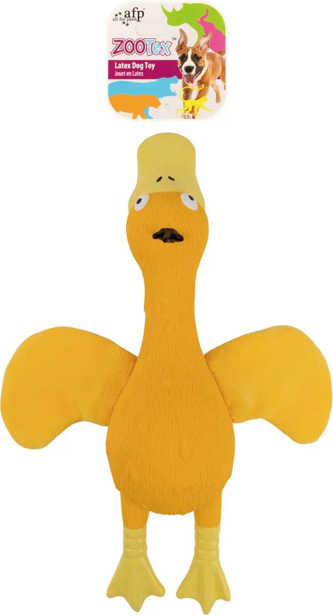 Soft Wing Duck - Hondenspeelgoed - Piepspeeltje - Knisperende vleugels - Latex by AFP in Eend – product photo