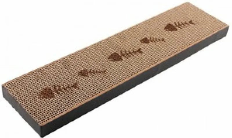 AFP Cardboard Scratcher - Regular - 44x11cm - With Catnip by All For Paws in Brown – product photo