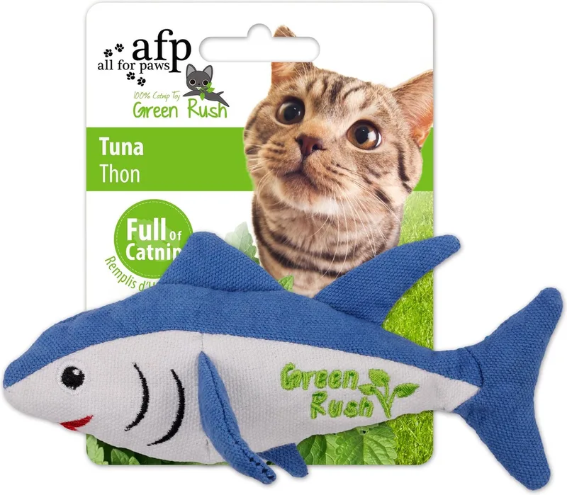 AFP Green Rush Tuna - 12 g Catnip de All For Paws en Vert – photo produit
